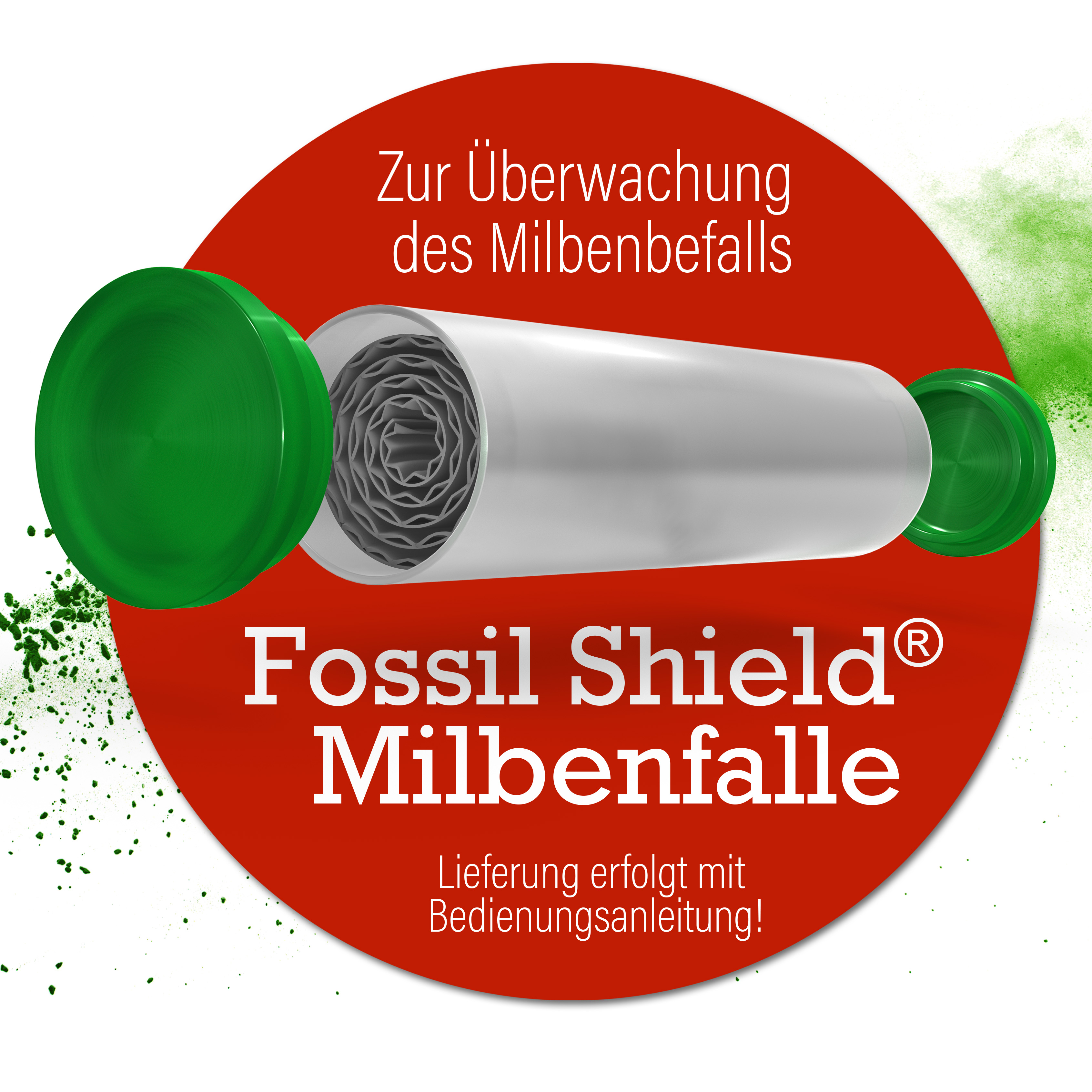 Milbenfalle im Kampf gegen die rote Vogelmilbe im Hühnerstall für Milbenprophylaxe und Milbennachbehandlung